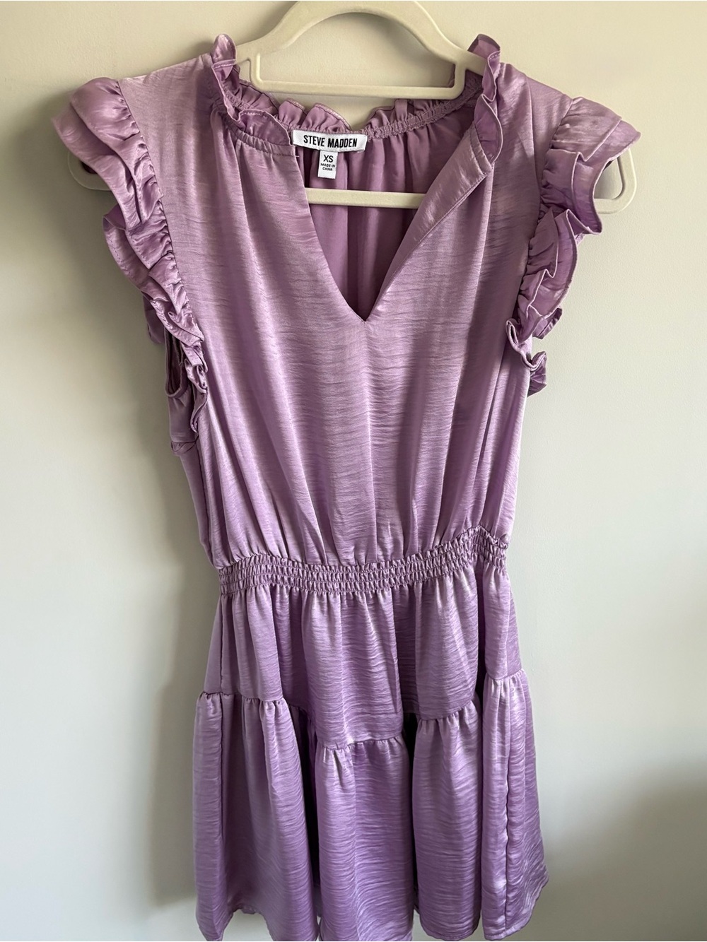 Steve Madden Lavender Ruffle Tiered Sundress